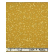 Coupon de tissu Frou Frou - 45x55 cm - A bicyclette - Moutarde
