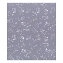Coupon de tissu Frou Frou - 45x55 cm - I love couture violet