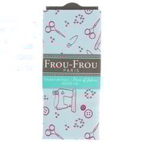 Coupon de tissu - 45x55 cm - I love couture - Bleu ciel