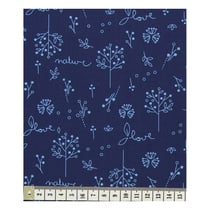 Coupon de tissu Frou Frou - 45x55 cm - Odonata nature bleu
