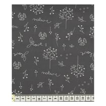 Coupon de tissu Frou Frou - 45x55 cm - Odonata nature gris