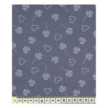 Coupon de tissu Frou Frou - 45x55 cm - Odonata pissenlit bleu gris