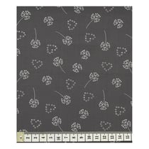 Coupon de tissu Frou Frou - 45x55 cm - Odonata pissenlit gris