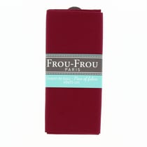 Tissu thermocollant A4 Frou-Frou Fleuri Bordeaux