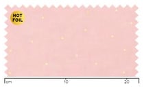 Coupon de tissu coton - 50 x 140 cm - Rose pois or