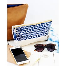 Trousse en coton écru - 19 x 29 cm