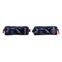 Trousse La Plume Dorée - PSG - 1 compartiment - Carré - Bleu