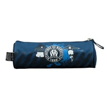 Trousse La Plume Dorée - Olympique de Marseille - 1 compartiment - Rond - Bleu