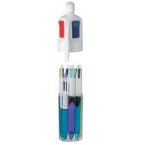 Lot de 6 stylos bille - 4 couleurs - Pointe moyenne - Bic