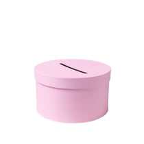 Urne en carton ronde - rose - 25 cm