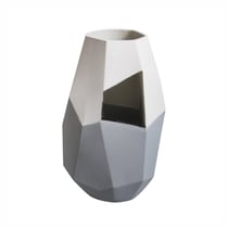 Vase en verres à facettes - 10x18cm