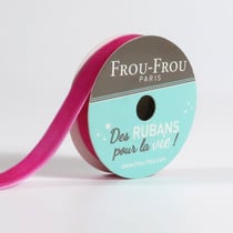 Bobinette Frou-Frou - 1,5 m x 9 mm - Velours - Fushia