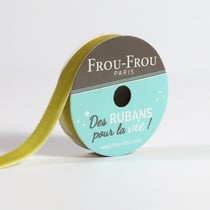 Bobinette Frou-Frou - 1,5 m x 9 mm - Velours - Poussiere d'or