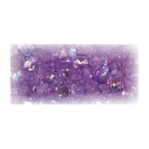 Perles verre irisée - lilas 3 mm