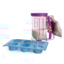 Verseur de pâte à piston - Lily Cook - 900 ml - couleurs assorties