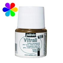 Peinture Vitrail Pébéo 45 ml - Blanc