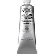 Professional Acrylic Colour- 60ml - argent - Winsor & Newton