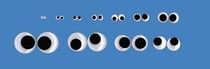 Yeux mobiles ronds x 5 paires N°3