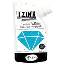 Peinture Izink Diamond - 80 ml - bleu Caraïbes
