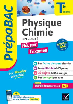 Prépabac Réussir l'examen - Physique-Chimie Tle générale (spécialité) - Bac 2027 - fiches de révision, sujets de bac corrigés &amp; vidéos
