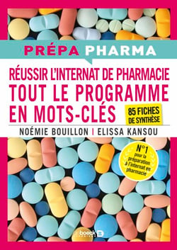 Internat de pharmacie - Tout le programme en mots-clés - 85 fiches de synthèse