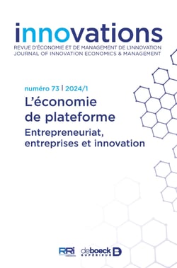 Innovations n° 73 - L’économie de plateforme