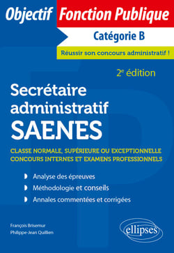 Secrétaire administratif / SAENES de classe normale, supérieure ou exceptionnelle - Concours internes et examens professionnels