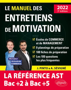 Le Manuel des entretiens de motivation « AST / Admissions Parallèles » - Concours aux écoles de commerce - Édition 2022