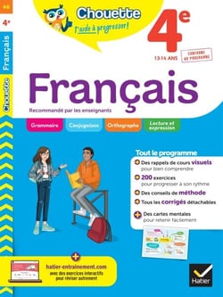 Chouette - Français 4e - cahier de révision et d'entraînement