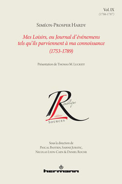 Mes Loisirs, ou Journal d'événemens tels qu'ils parviennent à ma connoissance (1753-1789), Volume 9 - (1786-1787)