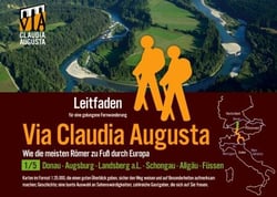 Fern-Wander-Route Via Claudia Augusta 1/5 Bayern   P R E M I U M - Leitfaden für eine gelungene Fern-Wanderung (Karte und alle Abbildungen in Farbe)