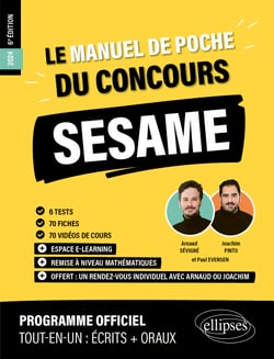 Le Manuel de POCHE du concours SESAME (écrits + oraux)