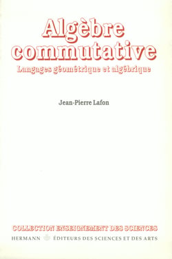 Algèbre commutative - Langages géométrique et algébrique
