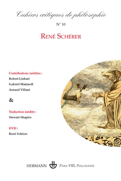 Cahiers critiques de philosophie, n°10 - René Schérer (+DVD)