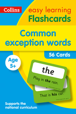 Common Exception Words Flashcards - Prepare for school with easy home learning