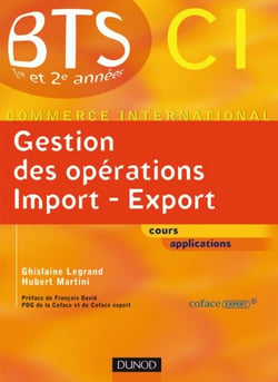 Gestion des opérations import export - Manuel