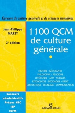 1100 QCM de culture générale - Catégories A et B