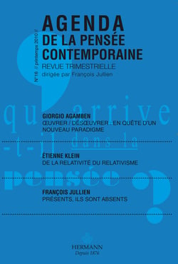 Agenda de la pensée contemporaine, n°16