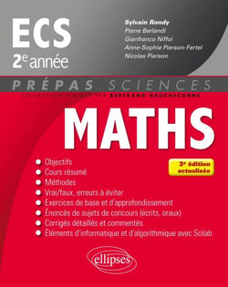 Mathématiques ECS 2e année - 3e édition actualisée