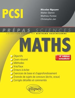 Mathématiques PCSI - 4e édition actualisée