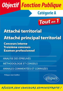 Attaché territorial - Attaché principal territorial. Concours interne, 3e concours et examen professionnel