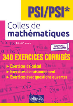 Colles de Mathématiques - PSI/PSI* - Programme 2022