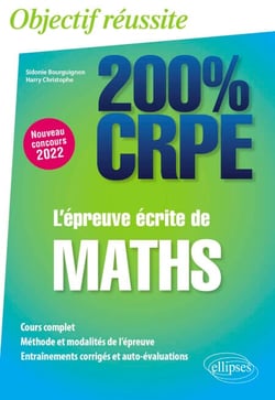 L'épreuve écrite de maths - CRPE Nouveau concours 2022