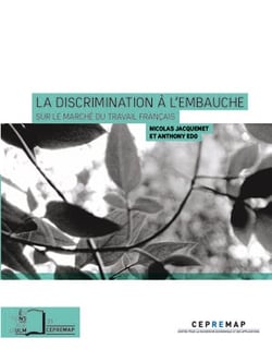 La Discrimination à l'embauche - sur le marché du travail français