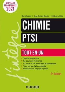 Chimie PTSI - 2e éd. - Tout-en-un