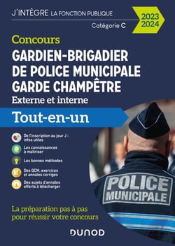 Concours Gardien-brigadier de police municipale - Garde champêtre - 2023-2024 - Tout-en-un