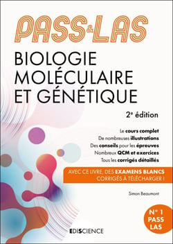 PASS &amp; LAS Biologie moléculaire et Génétique - 2e éd. - Manuel : cours + entraînements corrigés