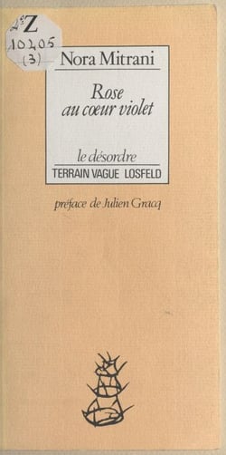 Rose au cœur violet