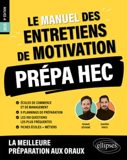 Le Manuel des entretiens de motivation « Prépa HEC » - Concours aux écoles de commerce