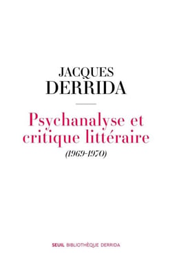 Psychanalyse et critique littéraire - (1969-1970)